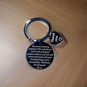 Employee Thank You Engraved Keychain